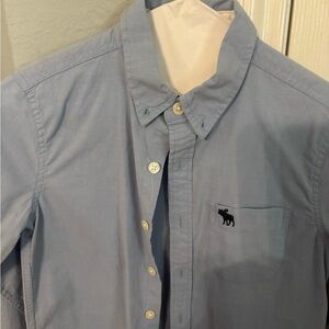 Abercrombie & Fitch Blue Casual Button Down Shirt